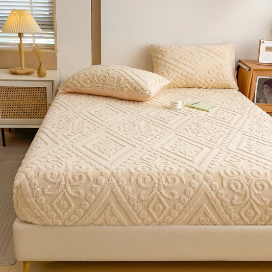 Elastic Mattress Protector Fitted Cover Sheets, Double, Queen, King