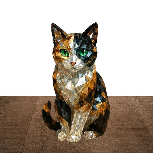 Crystal Animal Cat/Dog Figurines for Home, Office