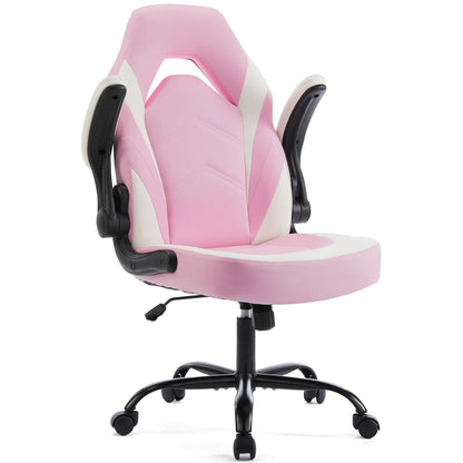 Ergonomic Office Computer/Home Gaming Desk Chair with Flip-up Armrest