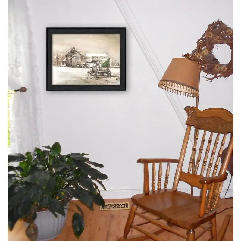 Bringing Home the Tree Framed Wall Art