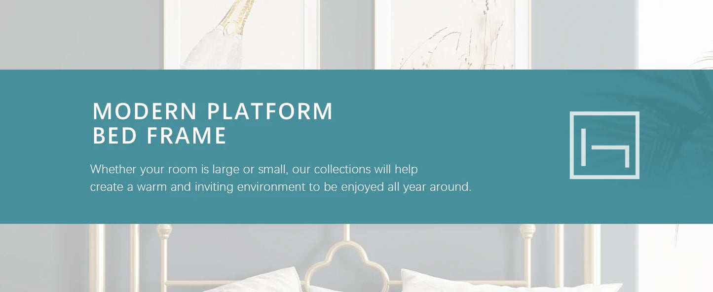 14 Inch Metal Platform Bed Frame