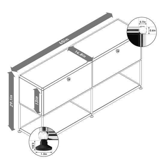 Modern Free-Standing Storage/Organizer