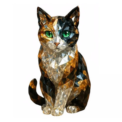Crystal Animal Cat/Dog Figurines for Home, Office
