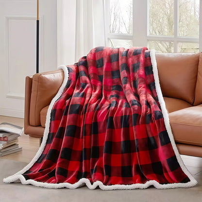 Cozy Fleece Buffalo Plaid Blanket