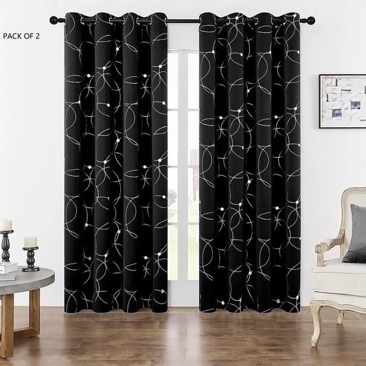Pack Of 2 Blackout Curtains For Bedroom