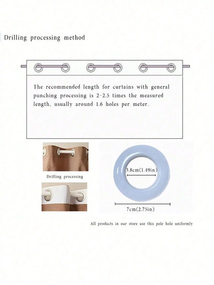 1PC Vintage-style Embroidered Curtains