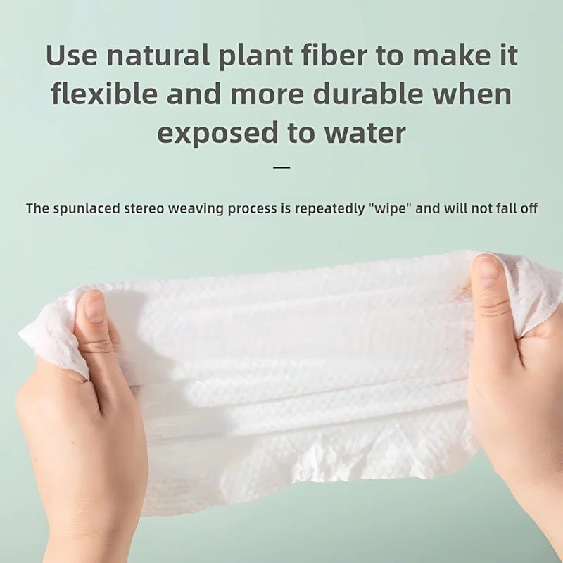 100% Cotton Disposable Facial Towels, Individually Packaged