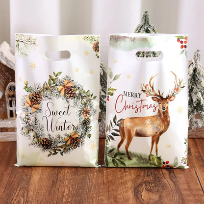 10/20/50pcs Holiday Candy and Gift Packaging Bags