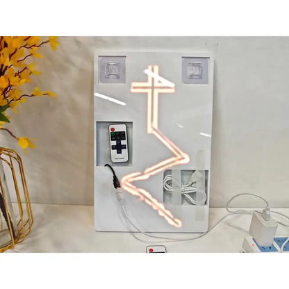 24x16 Inch LED Cross Wall Decor with Remote