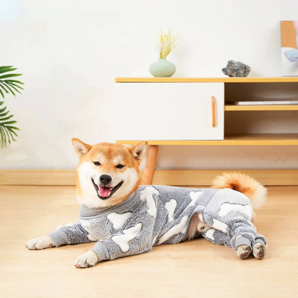 Pet Fleece Jumpsuit/Pajamas/Overalls