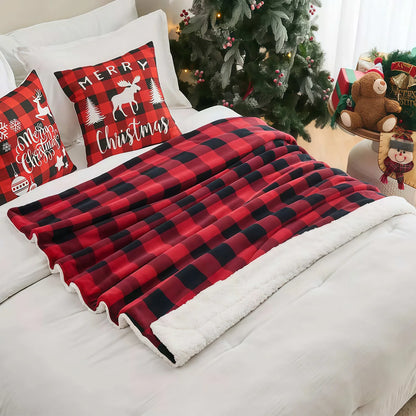 Cozy Fleece Buffalo Plaid Blanket