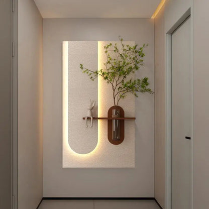 Adjustable 3-Color LED Sandstone Wall Decor