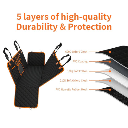 Pet Hammock Heavy Duty, Anti Slip Soft Rear Seat Cover