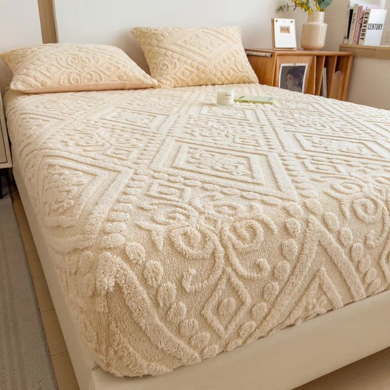 Elastic Mattress Protector Fitted Cover Sheets, Double, Queen, King