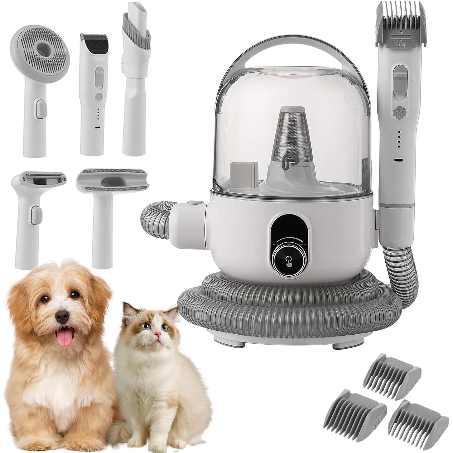 Pet Grooming Kit with Tools and Vacuum