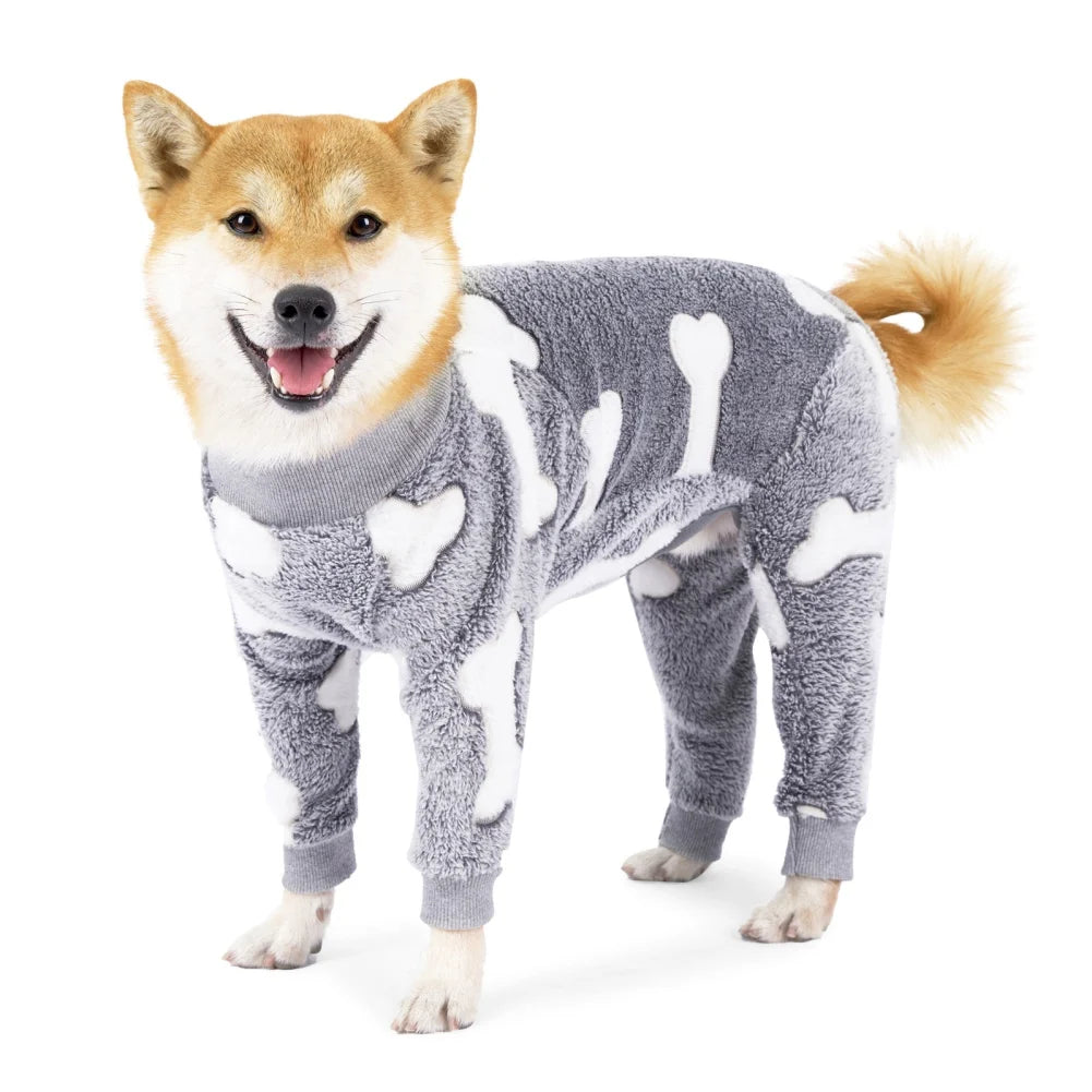Pet Fleece Jumpsuit/Pajamas/Overalls