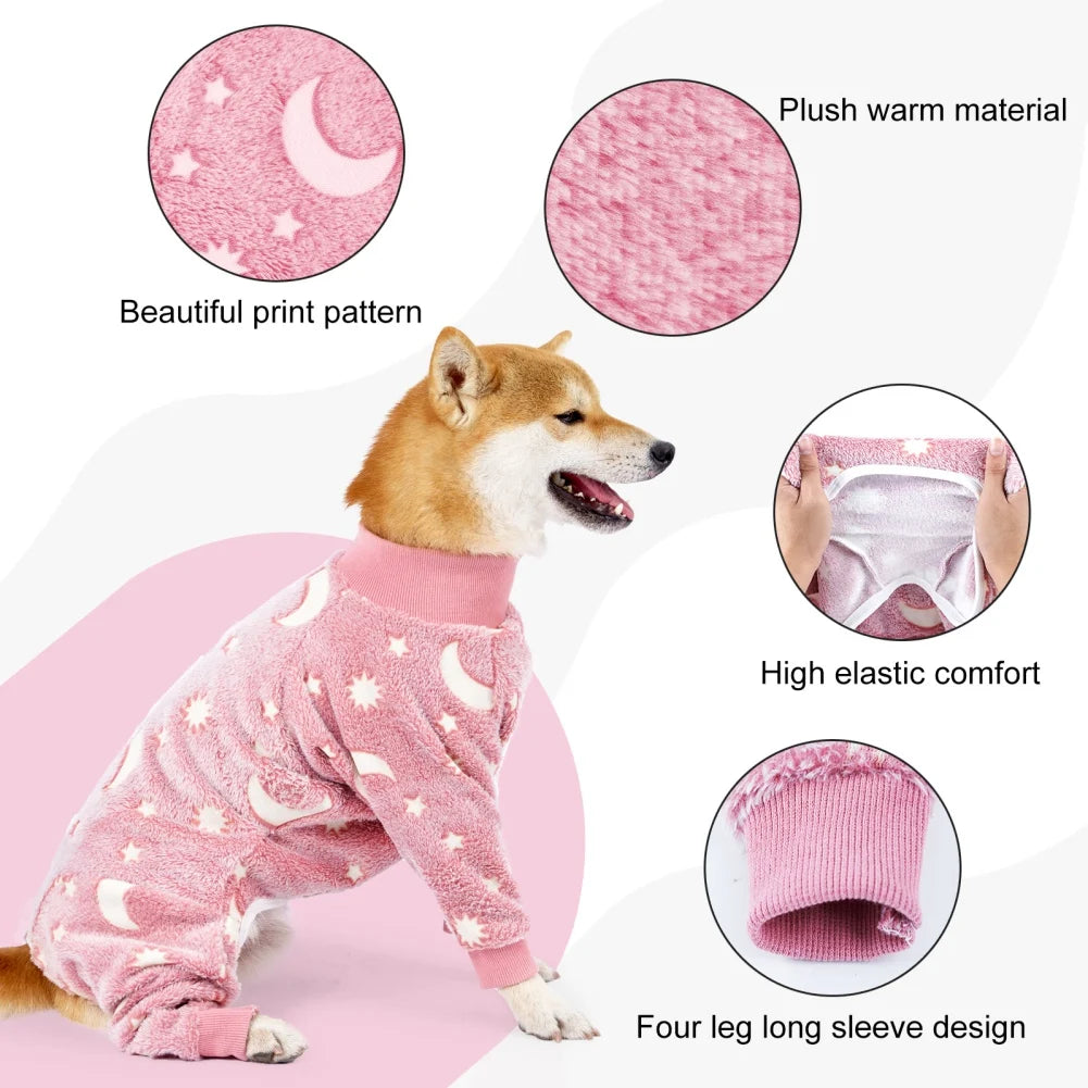 Pet Fleece Jumpsuit/Pajamas/Overalls