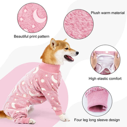 Pet Fleece Jumpsuit/Pajamas/Overalls