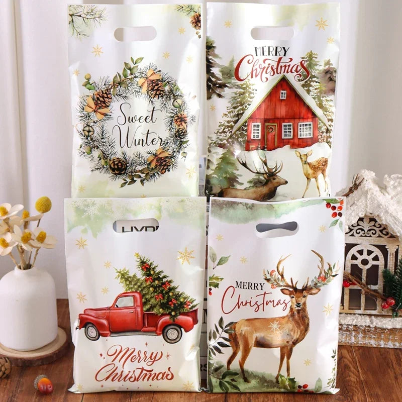10/20/50pcs Holiday Candy and Gift Packaging Bags