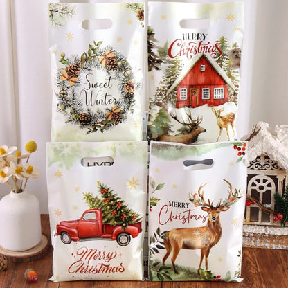 10/20/50pcs Holiday Candy and Gift Packaging Bags