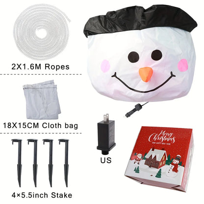 5FT Inflatable Snowman Built-in LED Light Holiday Ornament