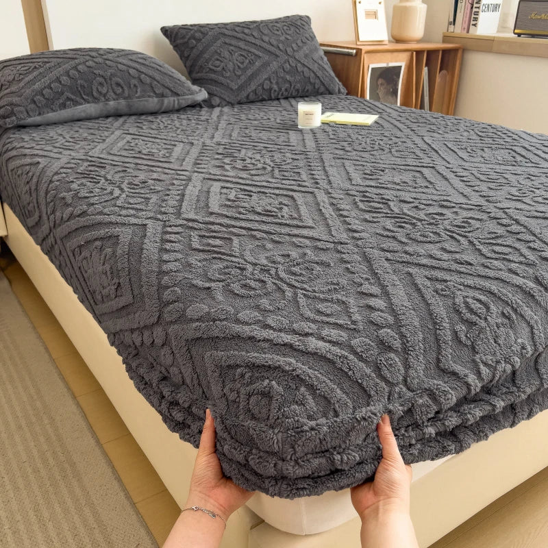 Elastic Mattress Protector Fitted Cover Sheets, Double, Queen, King