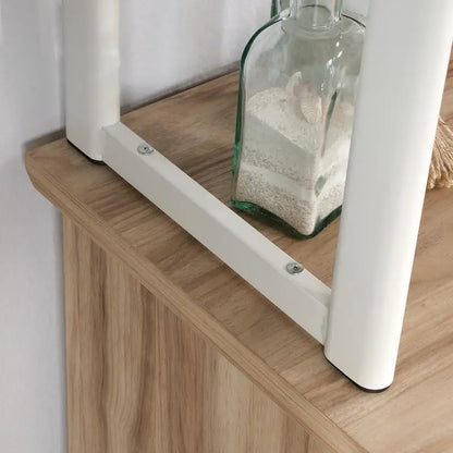 Hutch Brown Finish Furniture Set