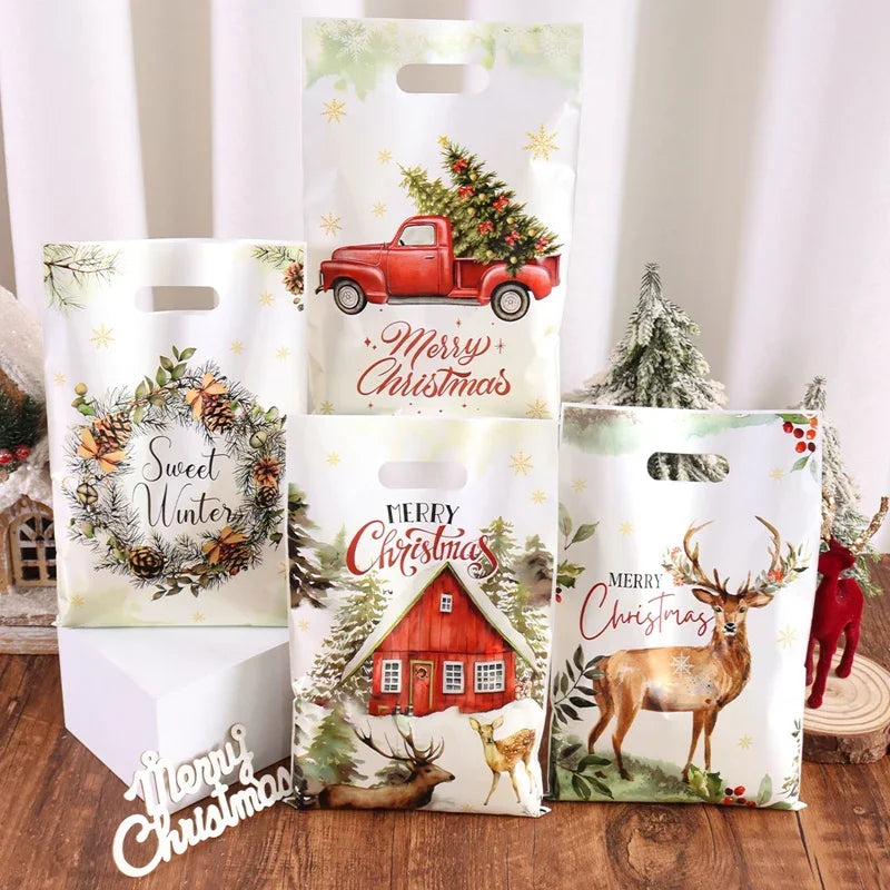 10/20/50pcs Holiday Candy and Gift Packaging Bags