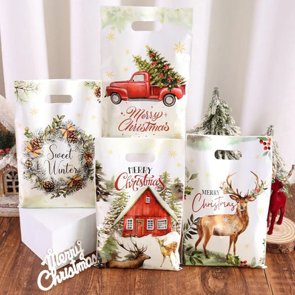 10/20/50pcs Holiday Candy and Gift Packaging Bags
