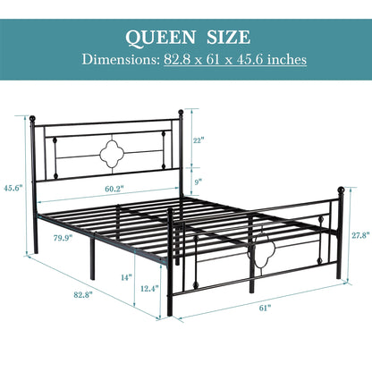 14 Inch Metal Platform Bed Frame
