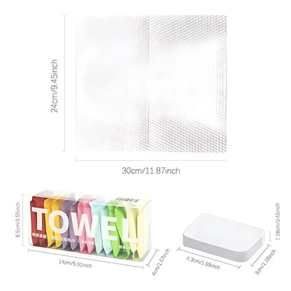 100% Cotton Disposable Facial Towels, Individually Packaged