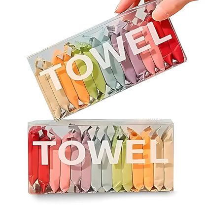 100% Cotton Disposable Facial Towels, Individually Packaged