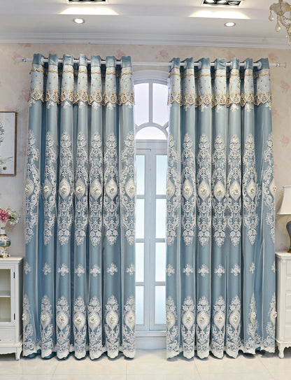 1PC Vintage-style Embroidered Curtains