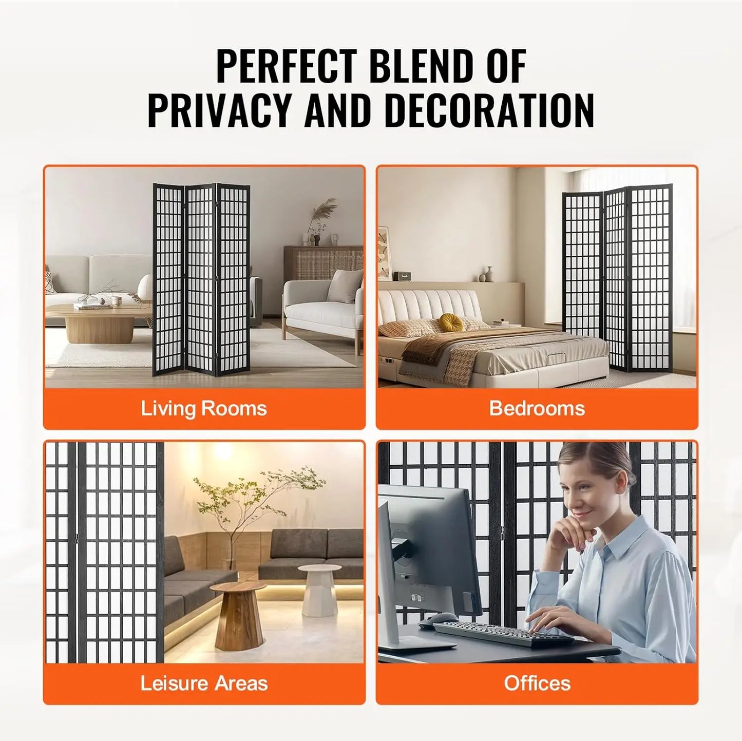 3 Panel Japanese Room Divider