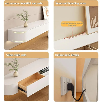 Floating TV Stand with Media Console