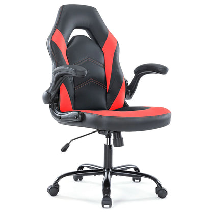 Ergonomic Office Computer/Home Gaming Desk Chair with Flip-up Armrest