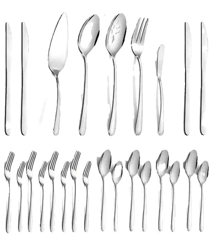 65 Pcs Stainless Steel Flatware/Serving Set for 12