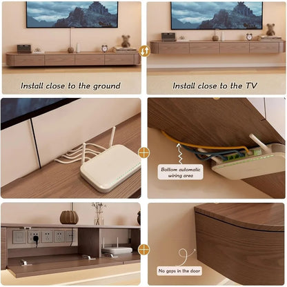 Floating TV Stand with Media Console