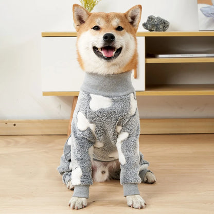 Pet Fleece Jumpsuit/Pajamas/Overalls