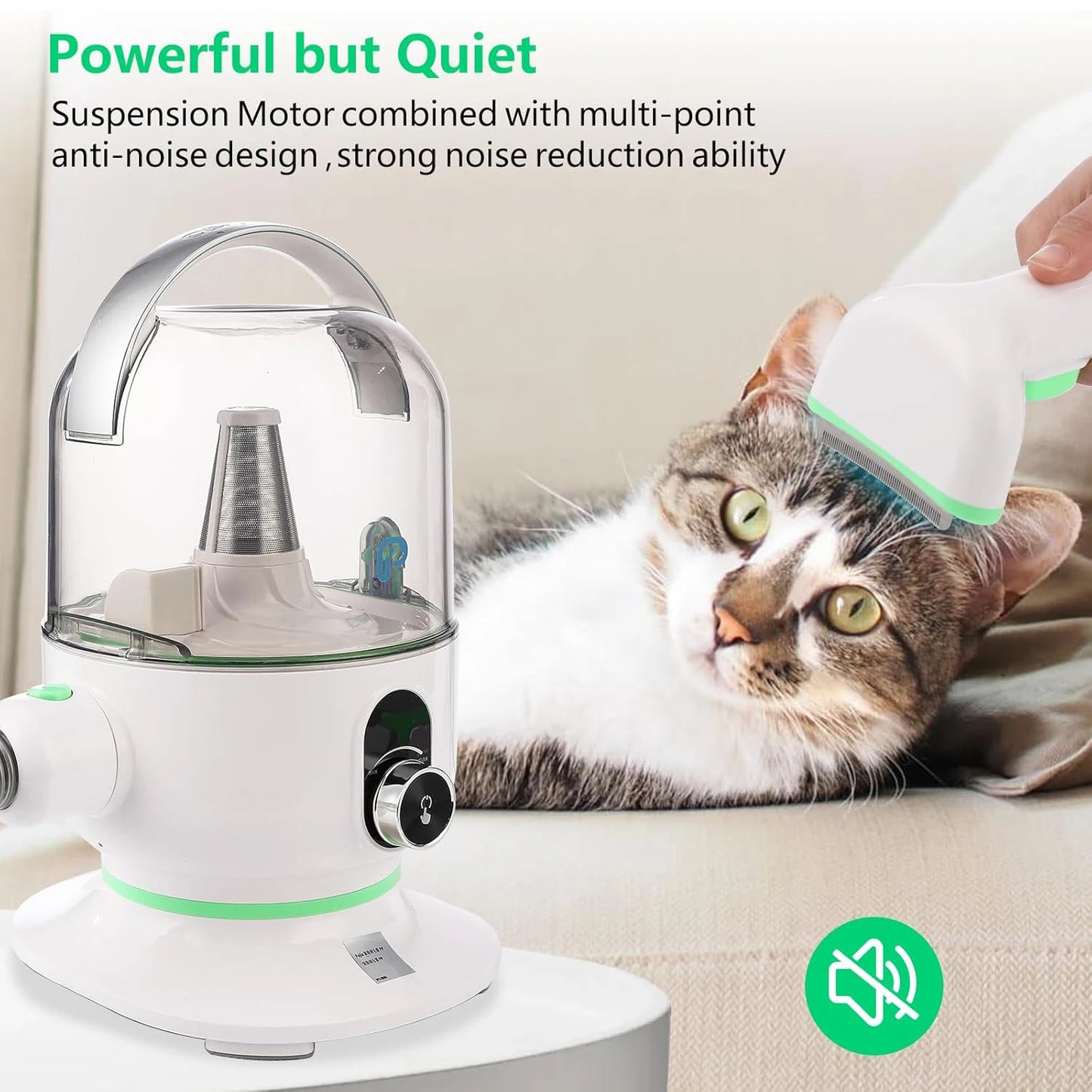 Pet Grooming Kit with Tools and Vacuum