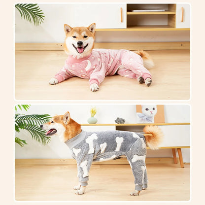 Pet Fleece Jumpsuit/Pajamas/Overalls