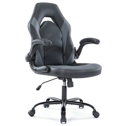 Ergonomic Office Computer/Home Gaming Desk Chair with Flip-up Armrest