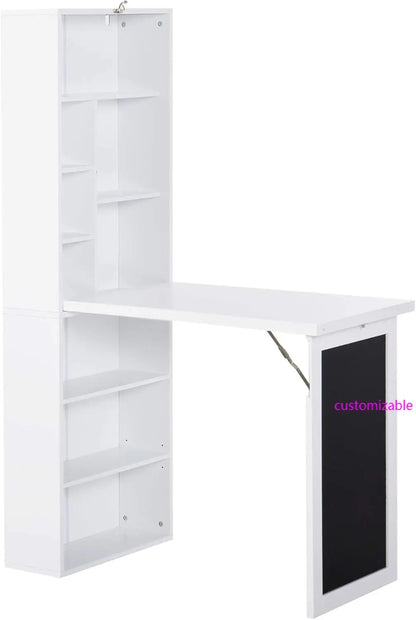 Fold-Out Convertible Multi-Function Home Office Workstation